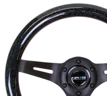 Load image into Gallery viewer, NRG Classic Wood Grain Steering Wheel (310mm) Black Sparkle w/Blk 3-Spoke Center