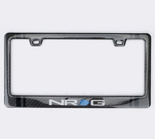 Load image into Gallery viewer, NRG Carbon License Plate Frame/ Fiber Poly Dip Finish Wet w/ NRG Logo