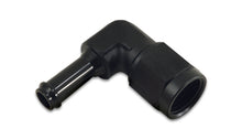 Load image into Gallery viewer, Vibrant -8AN to 1/2in Hose Barb 90 Degree Adapter - Anodized Black