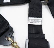 Load image into Gallery viewer, NRG FIA 6pt 2in. Shoulder Belt for HANS Device/ Rotary Cam Lock Buckle/ 3in. Waist Belt - Black