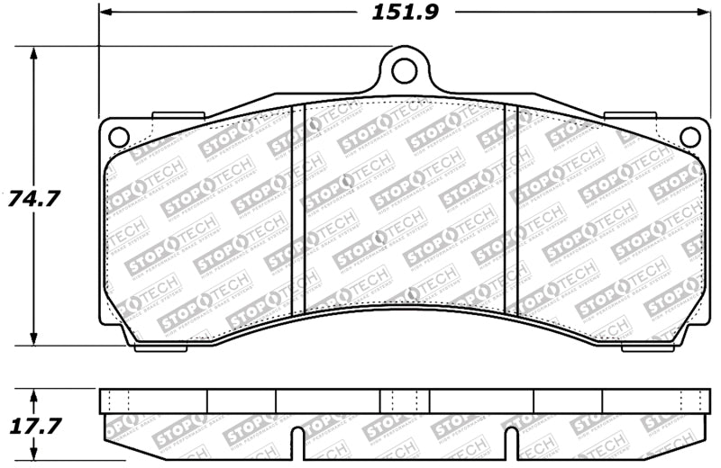 StopTech Performance ST-60 Front or Rear Caliper Brake Pads