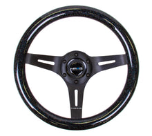 Load image into Gallery viewer, NRG Classic Wood Grain Steering Wheel (310mm) Black Sparkle w/Blk 3-Spoke Center