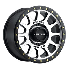 Load image into Gallery viewer, Method MR305 NV 17x8.5 0mm Offset 8x6.5 130.81mm CB Machined/Black Street Loc Wheel