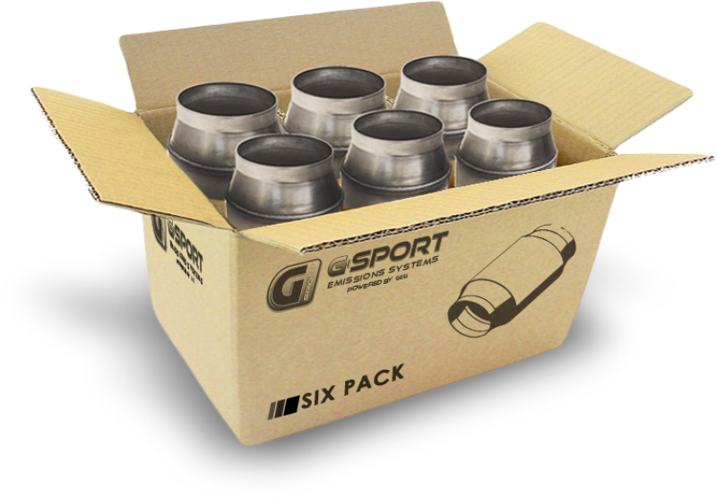 GESI G-Sport 6PK 300 CPSI EPA Compliant 3in Inlet/Outlet GEN1 Ultra High Output Cat Conv Assembly