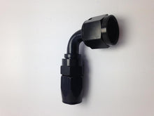 Load image into Gallery viewer, Fragola -10AN Male Rad. Fitting x 90 Degree Pro-Flow Hose End - Black