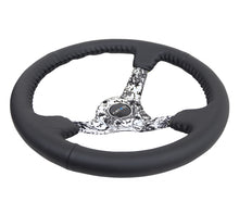 Load image into Gallery viewer, NRG Reinforced Steering Wheel (350mm / 3in. Deep) Blk Leather w/Hydrodipped Digi-Camo Spokes