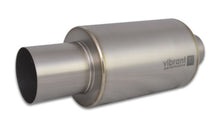 Load image into Gallery viewer, Vibrant Titanium Muffler w/Straight Cut Natural Tip 3.5in Inlet / 3.5in Outlet