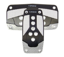 Load image into Gallery viewer, NRG Aluminum Sport Pedal A/T - Black w/Silver Carbon