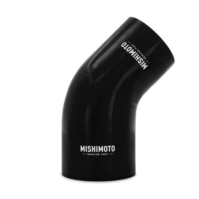 Mishimoto Silicone Reducer Coupler 45 Degree 3in to 3.75in - Black