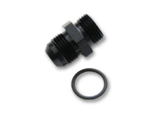 Load image into Gallery viewer, Vibrant -3AN Male Flare to -3 ORB Male Straight Adapter w/O-Ring - Anodized Black