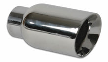 Load image into Gallery viewer, Vibrant 4in OD Round SS Exhaust Tip (Double Wall Angle Cut Beveled Outlet) 3in. ID Inlet