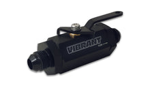 Load image into Gallery viewer, Vibrant -4AN to -4AN Male Shut Off Valve - Black