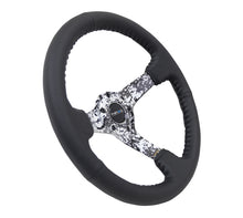 Load image into Gallery viewer, NRG Reinforced Steering Wheel (350mm / 3in. Deep) Blk Leather w/Hydrodipped Digi-Camo Spokes