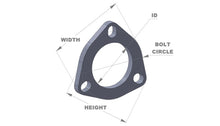 Load image into Gallery viewer, Vibrant 3-Bolt T304 SS Exhaust Flange (2.25in I.D.)